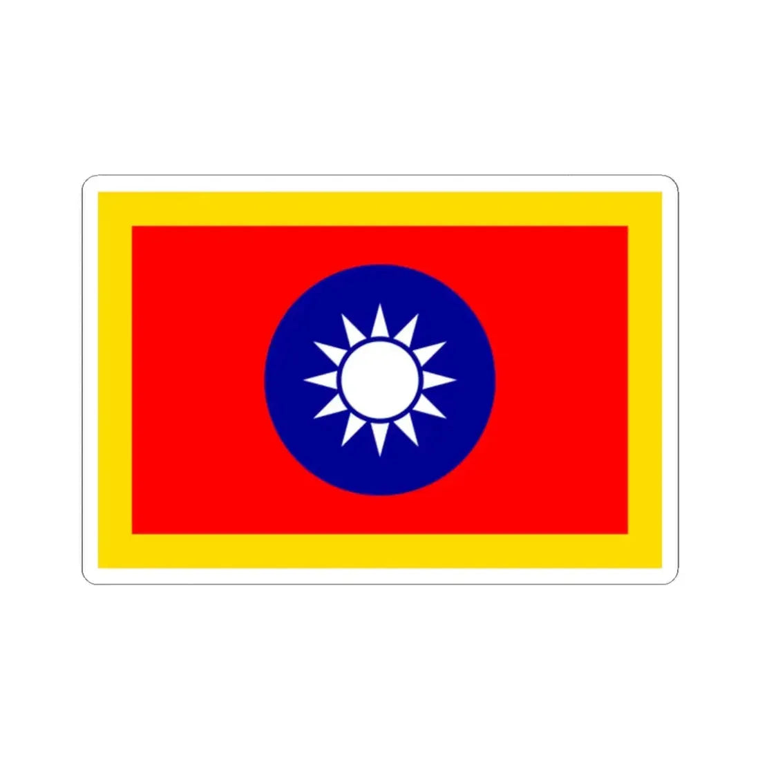 Standard of the President of the Republic of China 1929-1988 (China) STICKER Vinyl Kiss-Cut Decal 2 Inch White - The Sticker Space