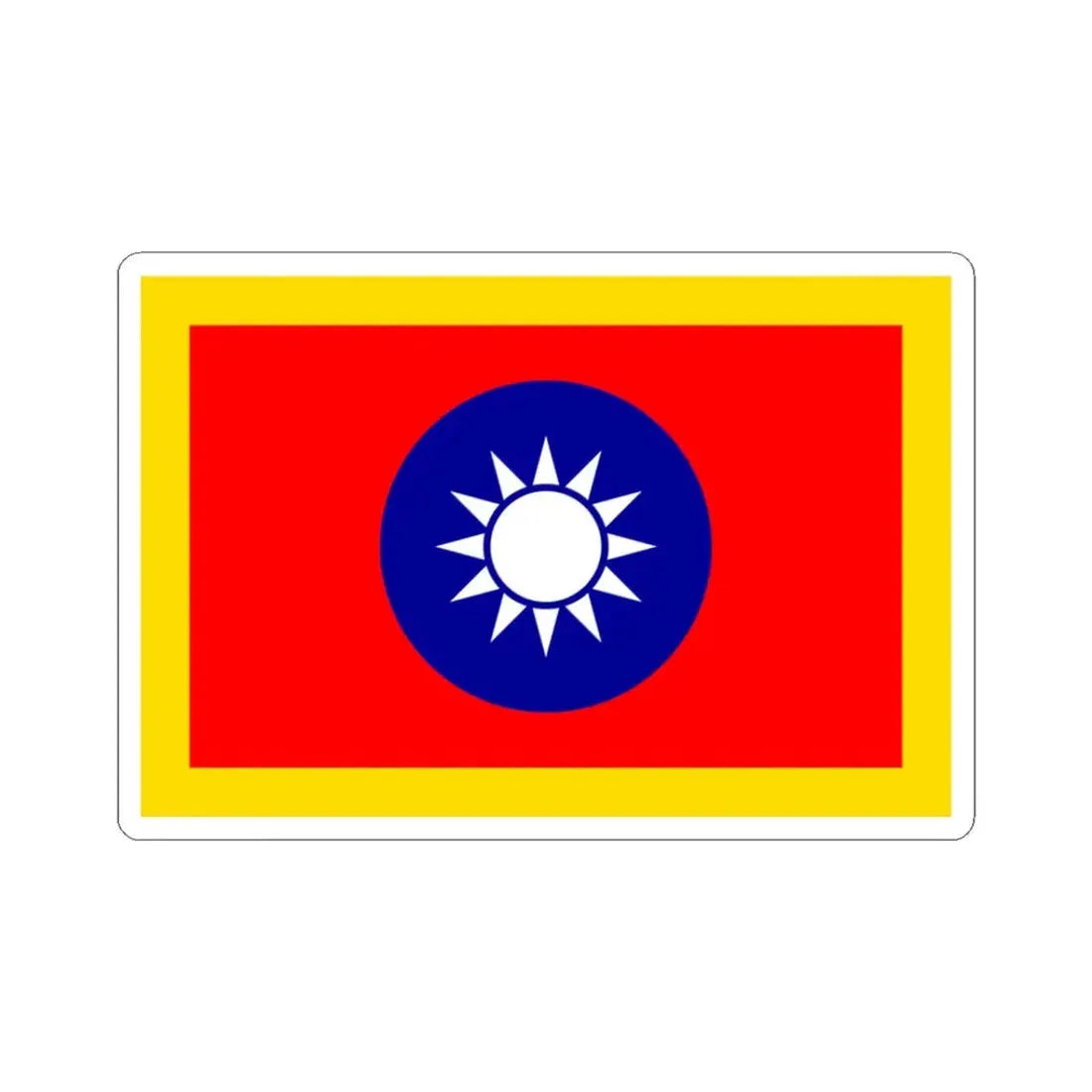 Standard of the President of the Republic of China 1929-1988 (China) STICKER Vinyl Kiss-Cut Decal 3 Inch White - The Sticker Space