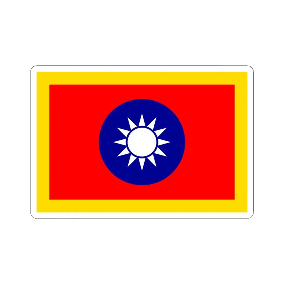Standard of the President of the Republic of China 1929-1988 (China) STICKER Vinyl Kiss-Cut Decal 4 Inch White - The Sticker Space