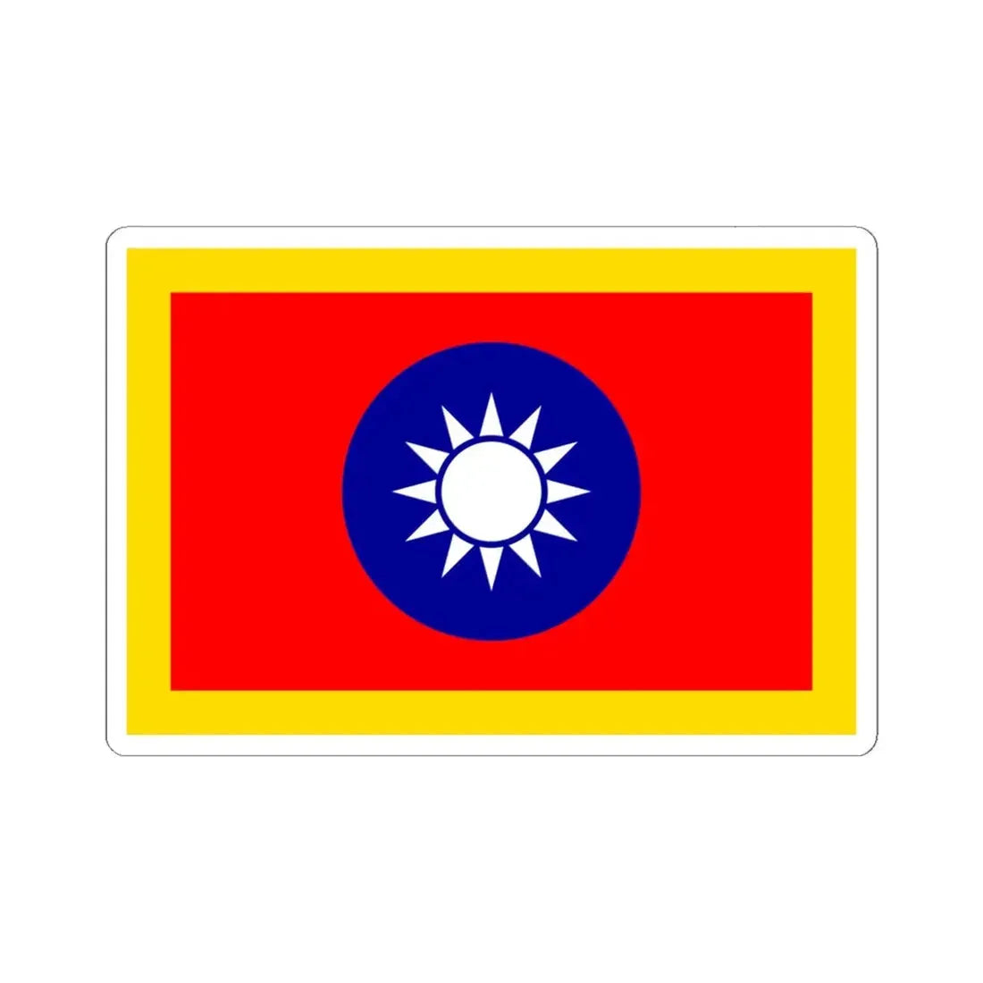Standard of the President of the Republic of China 1929-1988 (China) STICKER Vinyl Kiss-Cut Decal 6 Inch White - The Sticker Space