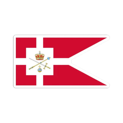 Standard of the Regent of Denmark (Denmark) STICKER Vinyl Kiss-Cut Decal 2 Inch White - The Sticker Space