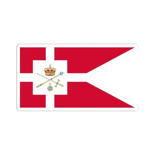 Standard of the Regent of Denmark (Denmark) STICKER Vinyl Kiss-Cut Decal 2 Inch White - The Sticker Space