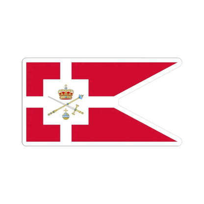 Standard of the Regent of Denmark (Denmark) STICKER Vinyl Kiss-Cut Decal 3 Inch White - The Sticker Space