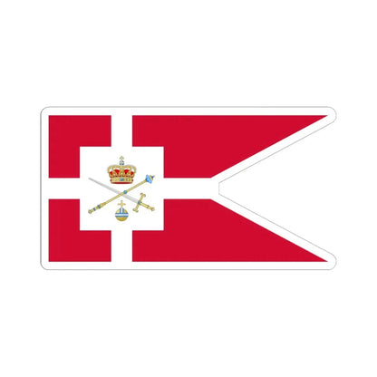 Standard of the Regent of Denmark (Denmark) STICKER Vinyl Kiss-Cut Decal 6 Inch White - The Sticker Space