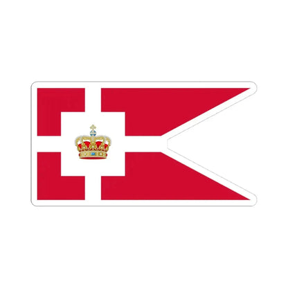 Standard of the Royal House of Denmark (Denmark) STICKER Vinyl Kiss-Cut Decal 4 Inch White - The Sticker Space