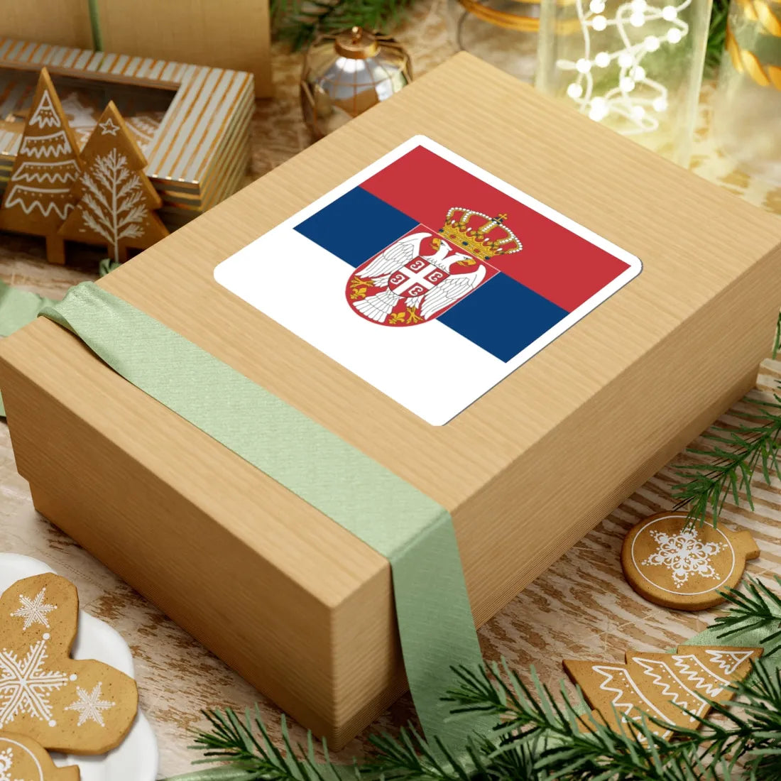 Standard of the Serbian Armed Forces front (Serbia) STICKER Vinyl Kiss-Cut Decal - The Sticker Space