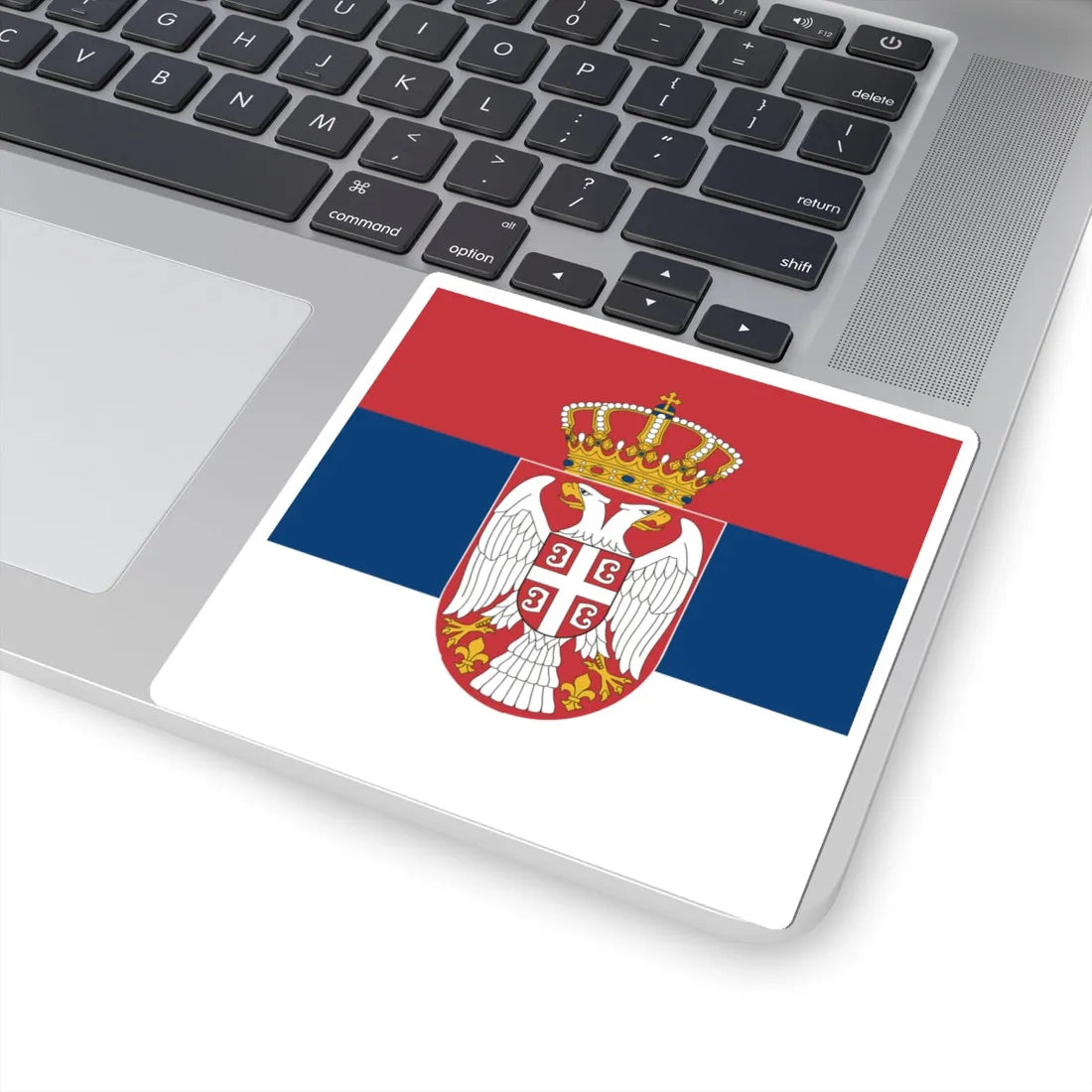 Standard of the Serbian Armed Forces front (Serbia) STICKER Vinyl Kiss-Cut Decal - The Sticker Space