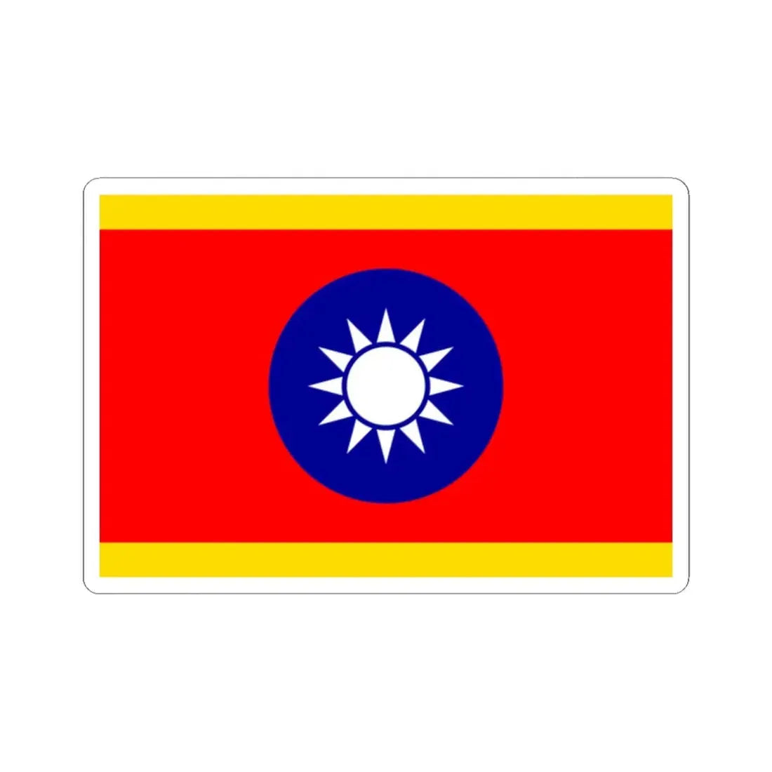 Standard of the Vice President of the Republic of China (China) STICKER Vinyl Kiss-Cut Decal 2 Inch White - The Sticker Space