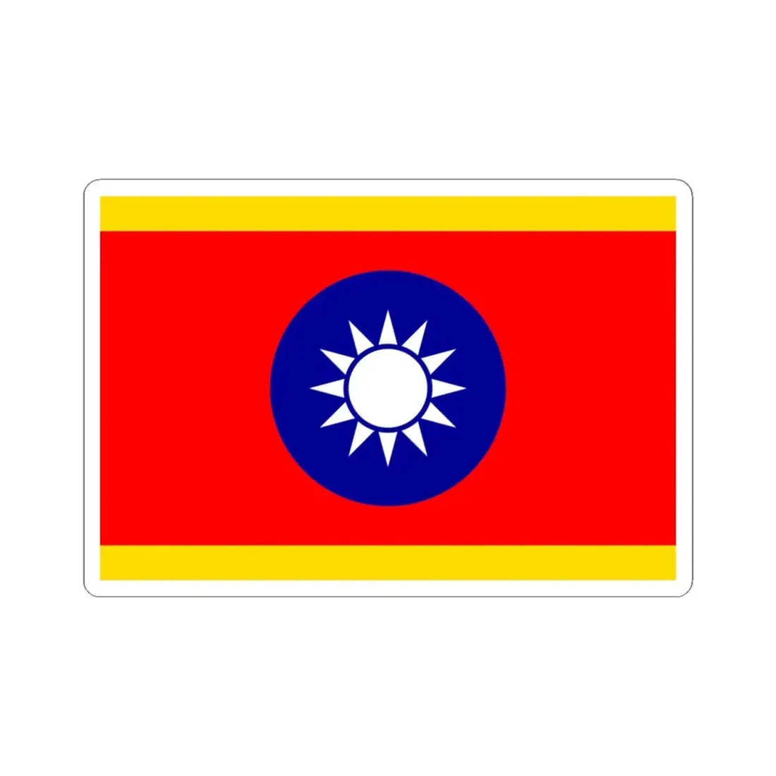 Standard of the Vice President of the Republic of China (China) STICKER Vinyl Kiss-Cut Decal 4 Inch White - The Sticker Space