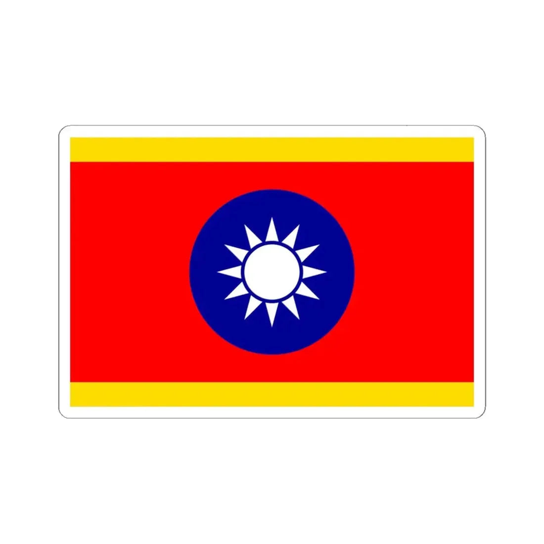 Standard of the Vice President of the Republic of China (China) STICKER Vinyl Kiss-Cut Decal 6 Inch White - The Sticker Space