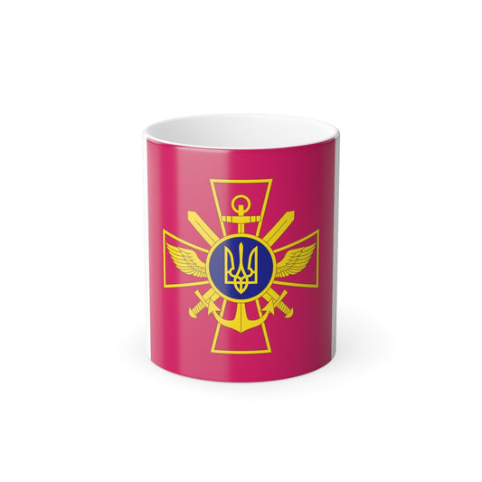 Standard of Ukrainian Chief of the General Staff (Ukraine) Color Changing Mug 11oz-11oz-The Sticker Space