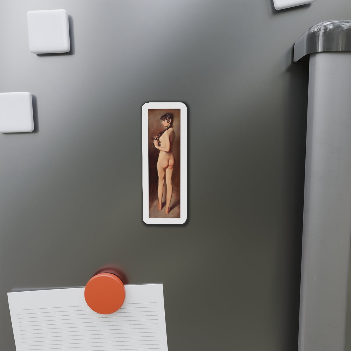 Standing Nude (Magazine Illustration) Refrigerator Magnet-The Sticker Space