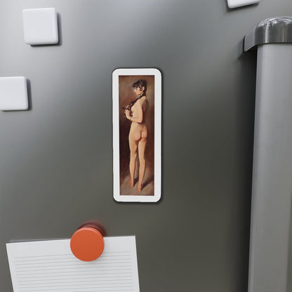 Standing Nude (Magazine Illustration) Refrigerator Magnet-The Sticker Space