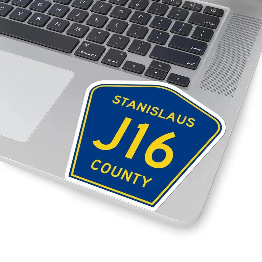 Stanislaus County J16 (California) (Road Sign) STICKER Vinyl Kiss-Cut Decal - The Sticker Space