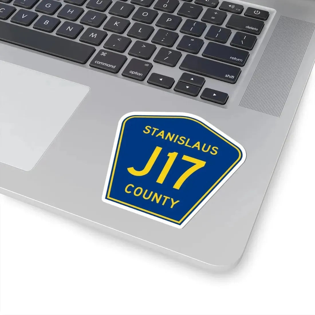 Stanislaus County J17 (California) (Road Sign) STICKER Vinyl Kiss-Cut Decal - The Sticker Space