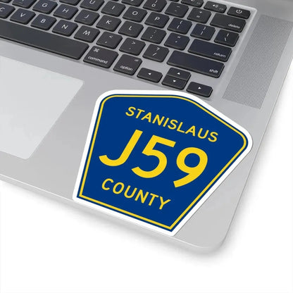 Stanislaus County J59 (California) (Road Sign) STICKER Vinyl Kiss-Cut Decal - The Sticker Space