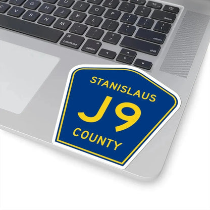 Stanislaus County J9 (California) (Road Sign) STICKER Vinyl Kiss-Cut Decal - The Sticker Space