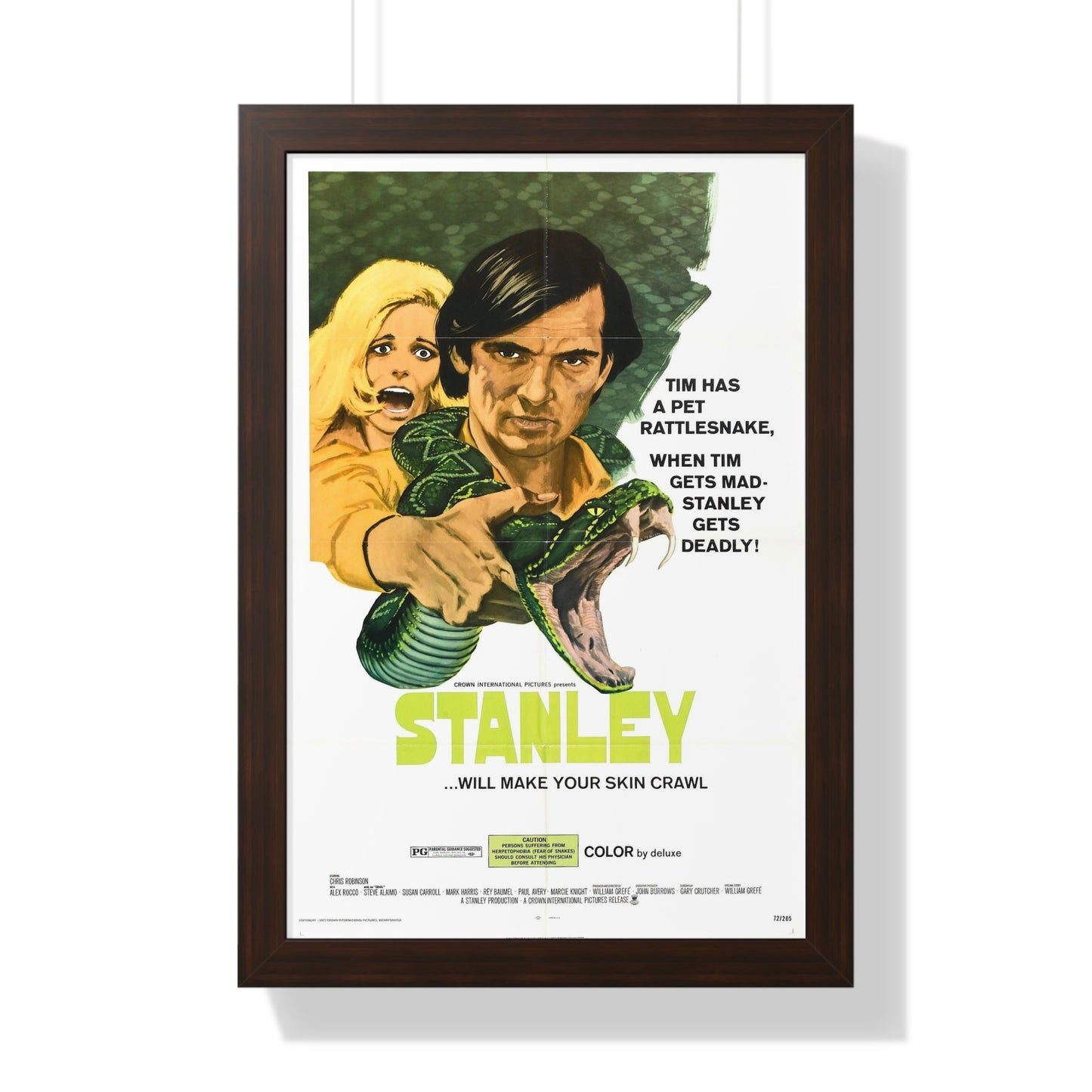 STANLEY 1972 - Framed Movie Poster-16″ x 24″-The Sticker Space