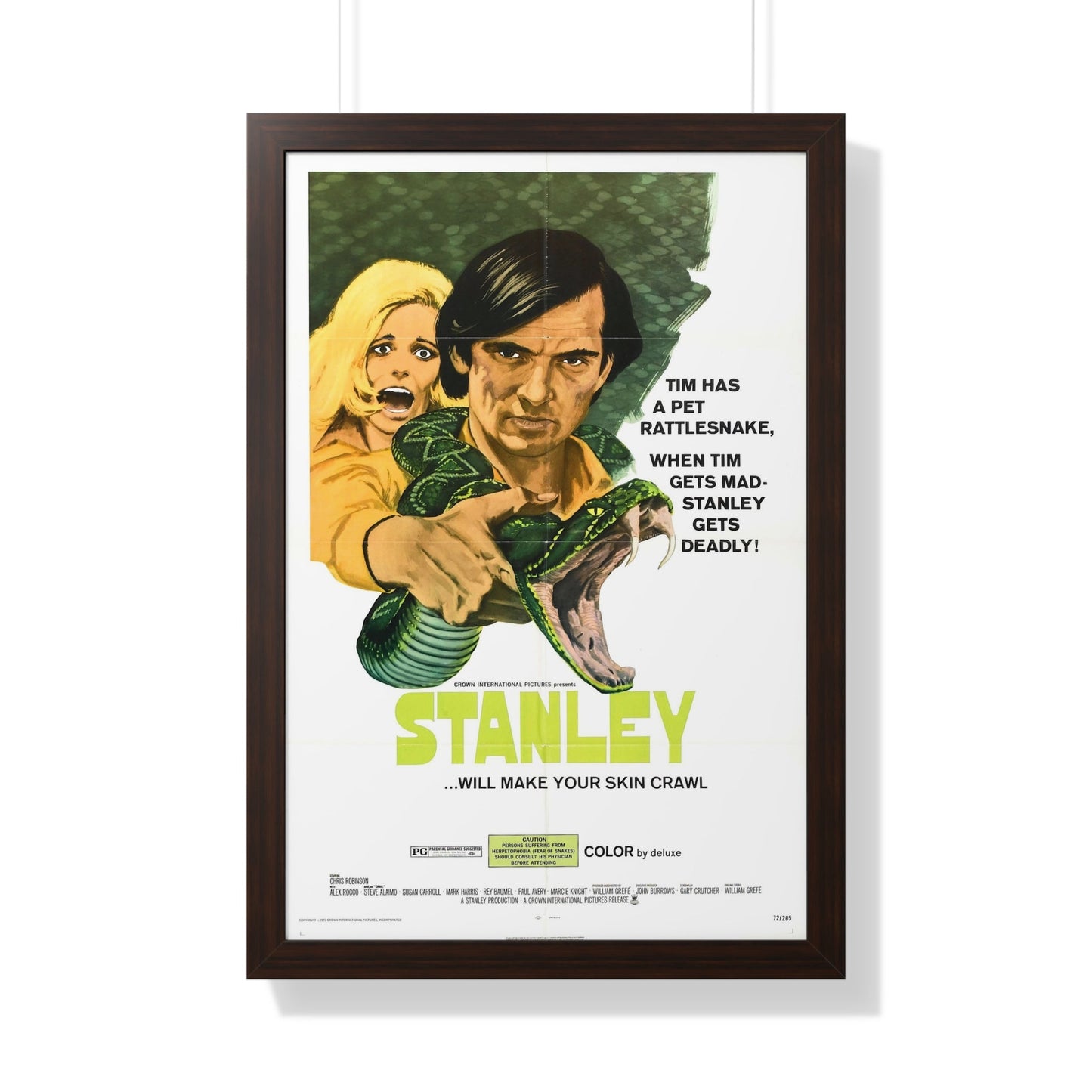 STANLEY 1972 - Framed Movie Poster-20" x 30"-The Sticker Space