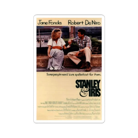 Stanley & Iris 1990 Movie Poster - STICKER Vinyl Kiss-Cut Decal 2 Inch White - The Sticker Space
