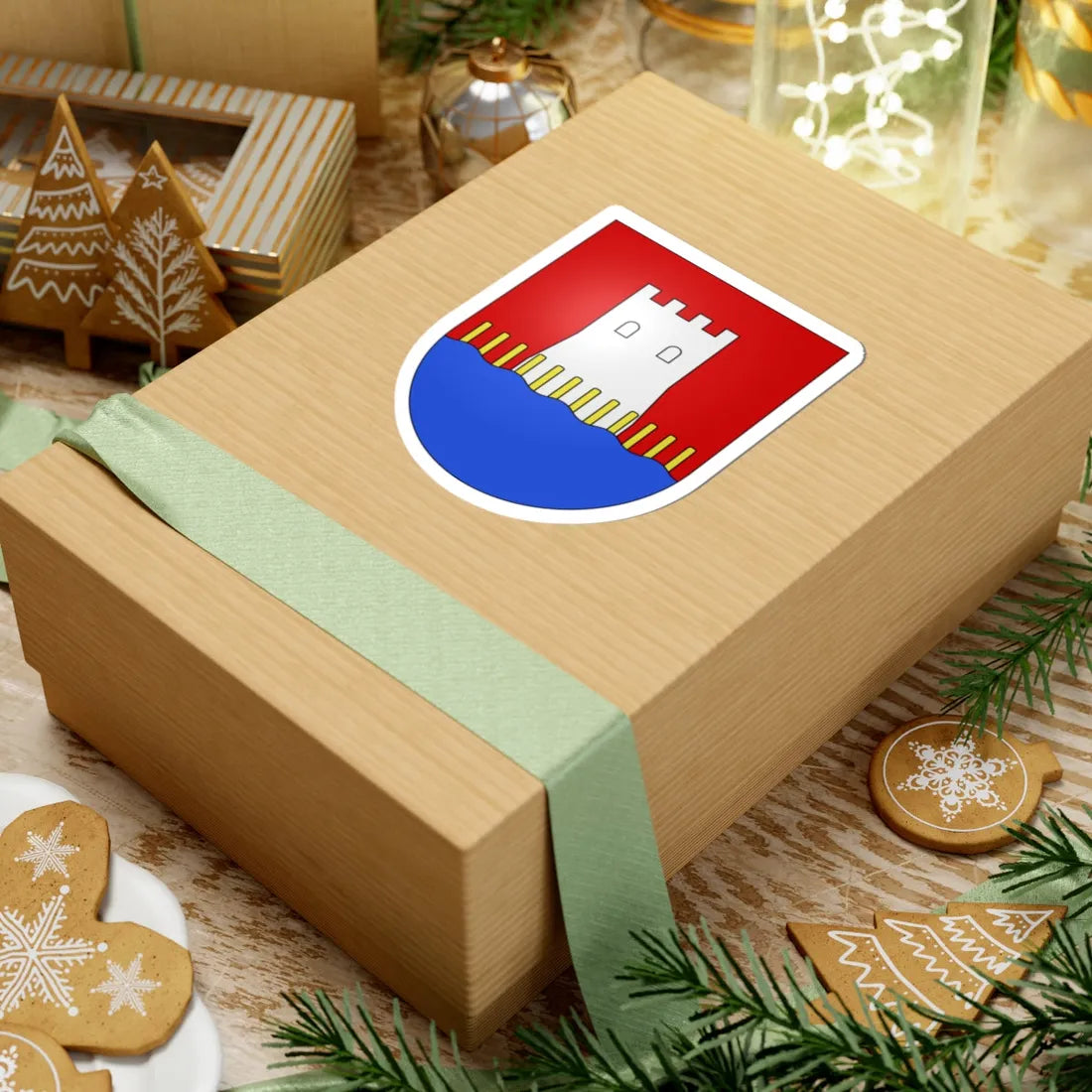 Stansstad-coat of arms (Switzerland) (Coat of Arms) STICKER Vinyl Kiss-Cut Decal - The Sticker Space