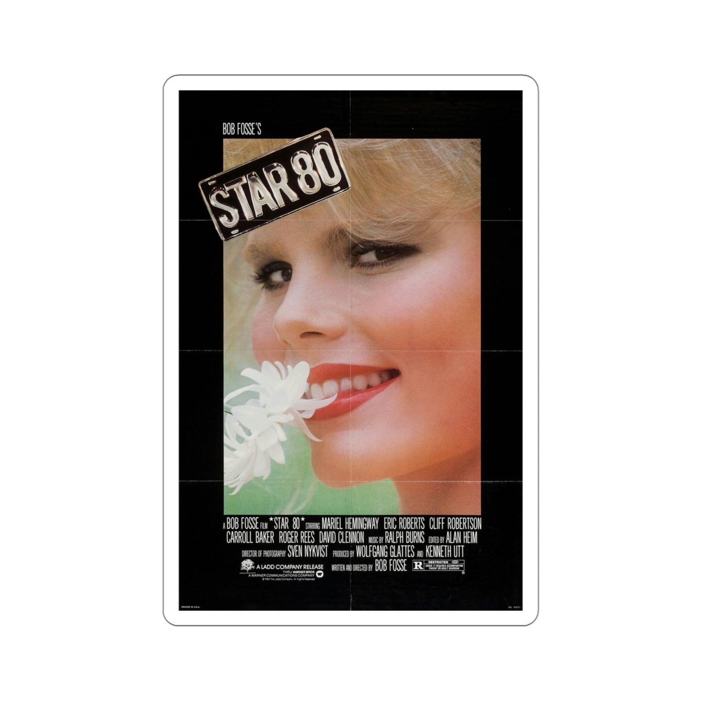 Star 80 1983 Movie Poster STICKER Vinyl Die-Cut Decal-4 Inch-The Sticker Space