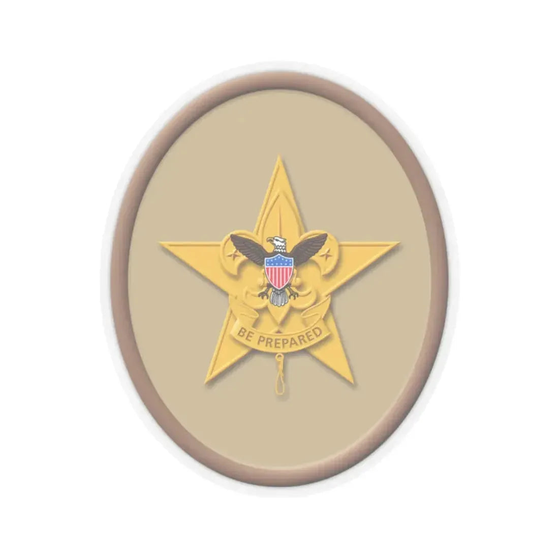Star (Boy Scout Merit Badge) STICKER Vinyl Kiss-Cut Decal 2 Inch Transparent - The Sticker Space