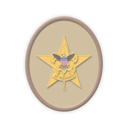 Star (Boy Scout Merit Badge) STICKER Vinyl Kiss-Cut Decal 2 Inch Transparent - The Sticker Space