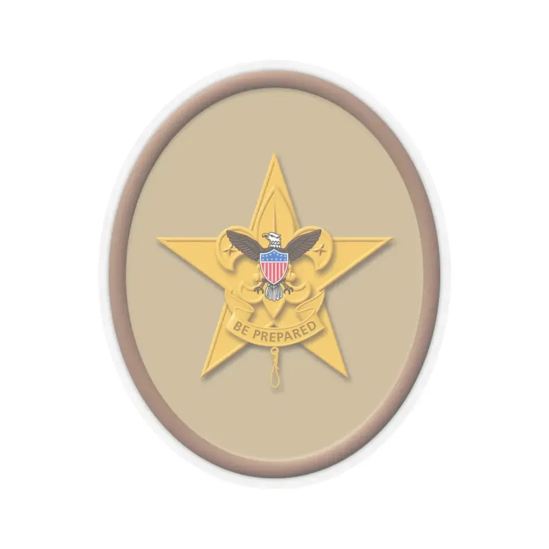 Star (Boy Scout Merit Badge) STICKER Vinyl Kiss-Cut Decal 3 Inch Transparent - The Sticker Space