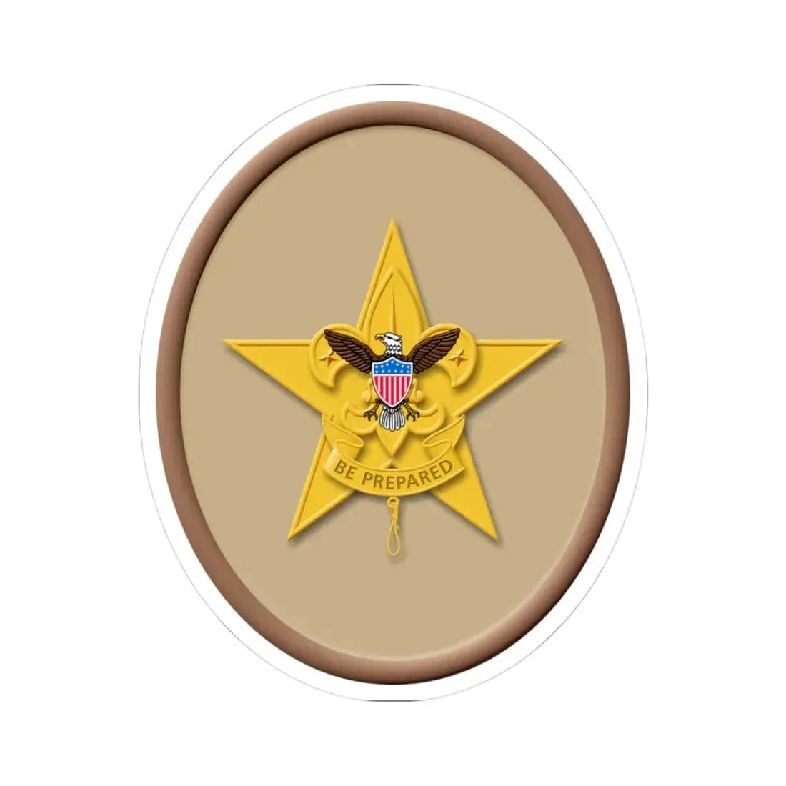 Star (Boy Scout Merit Badge) STICKER Vinyl Kiss-Cut Decal 3 Inch White - The Sticker Space