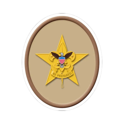 Star (Boy Scout Merit Badge) STICKER Vinyl Kiss-Cut Decal 3 Inch White - The Sticker Space