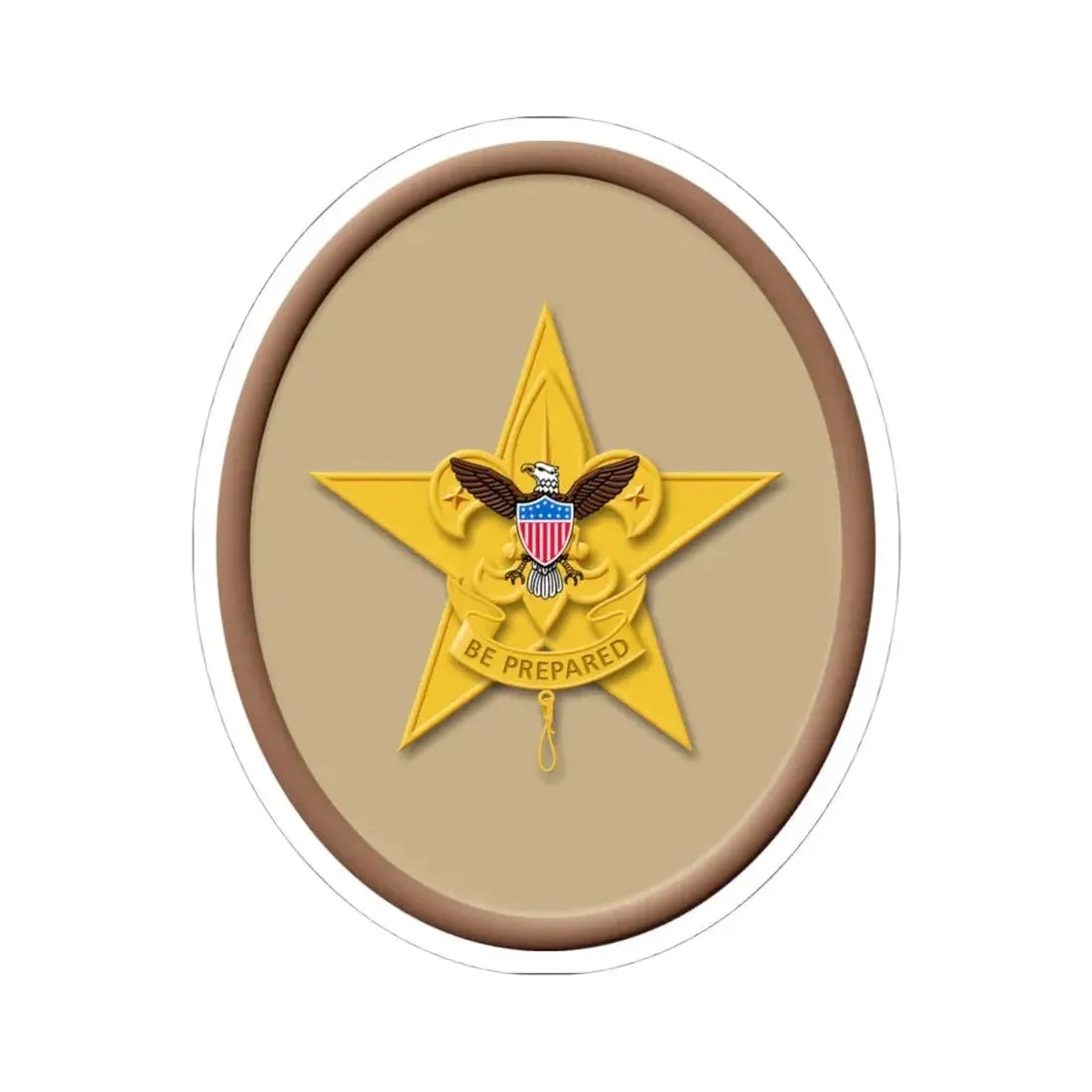 Star (Boy Scout Merit Badge) STICKER Vinyl Kiss-Cut Decal 4 Inch White - The Sticker Space