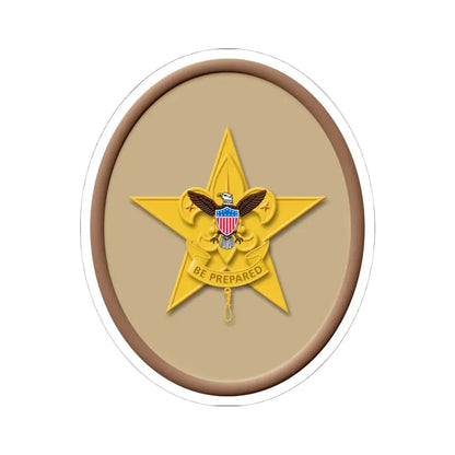 Star (Boy Scout Merit Badge) STICKER Vinyl Kiss-Cut Decal 4 Inch White - The Sticker Space