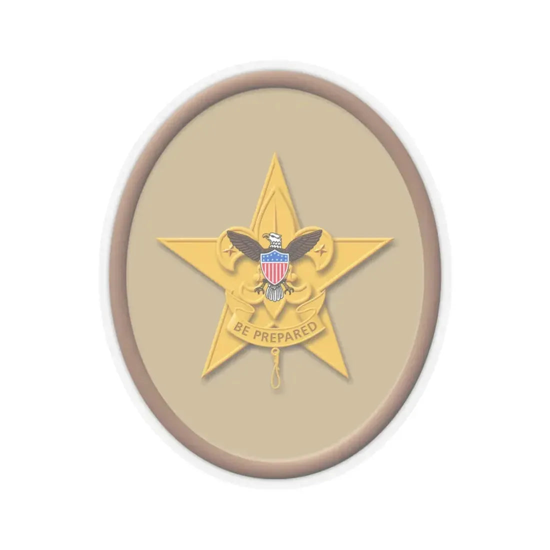 Star (Boy Scout Merit Badge) STICKER Vinyl Kiss-Cut Decal 6 Inch Transparent - The Sticker Space