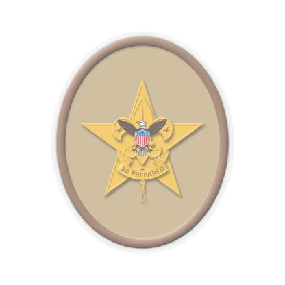 Star (Boy Scout Merit Badge) STICKER Vinyl Kiss-Cut Decal 6 Inch Transparent - The Sticker Space