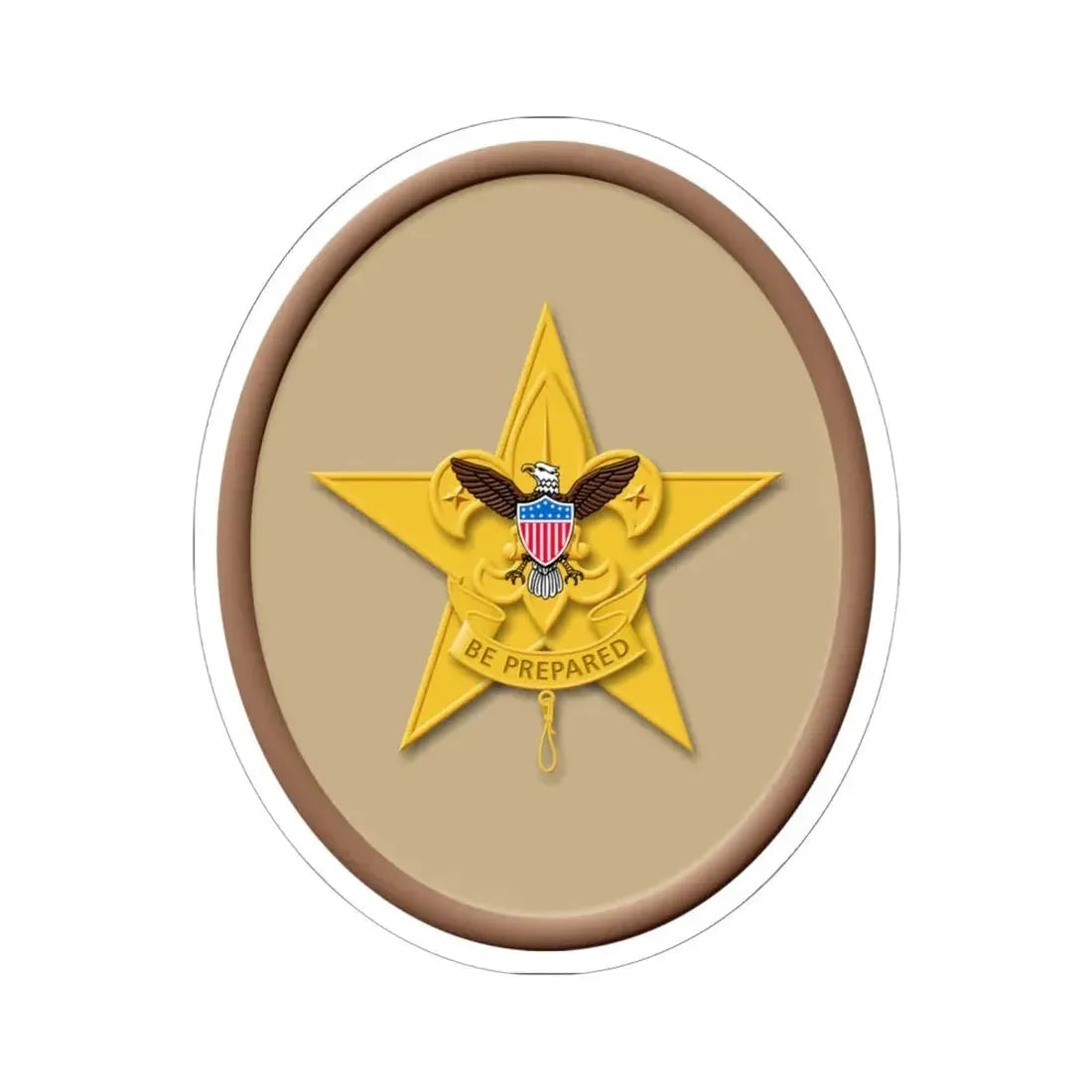 Star (Boy Scout Merit Badge) STICKER Vinyl Kiss-Cut Decal 6 Inch White - The Sticker Space