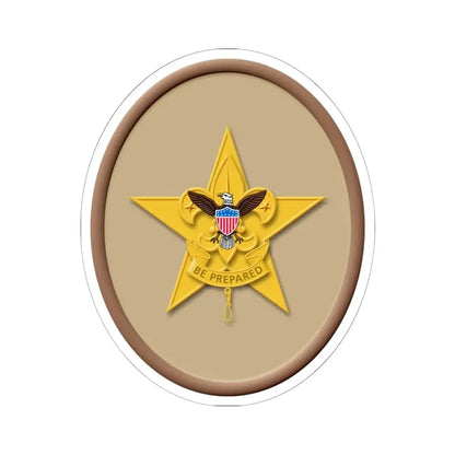 Star (Boy Scout Merit Badge) STICKER Vinyl Kiss-Cut Decal 6 Inch White - The Sticker Space