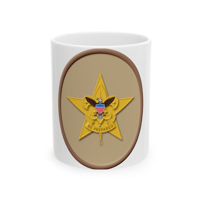 Star (Boy Scout Merit Badge) White Coffee Mug-11oz-The Sticker Space