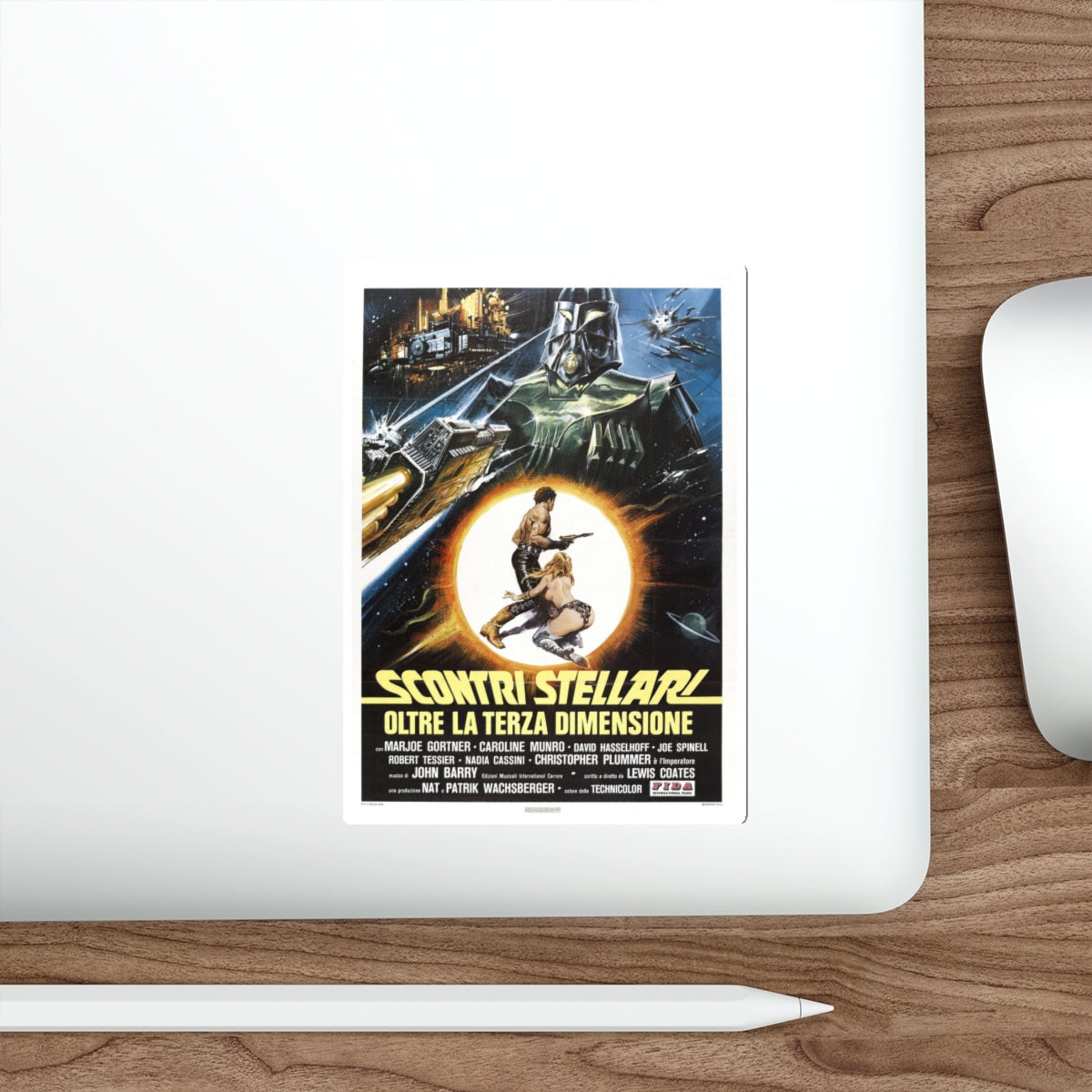 STAR CRASH 1978 Movie Poster STICKER Vinyl Die-Cut Decal-The Sticker Space