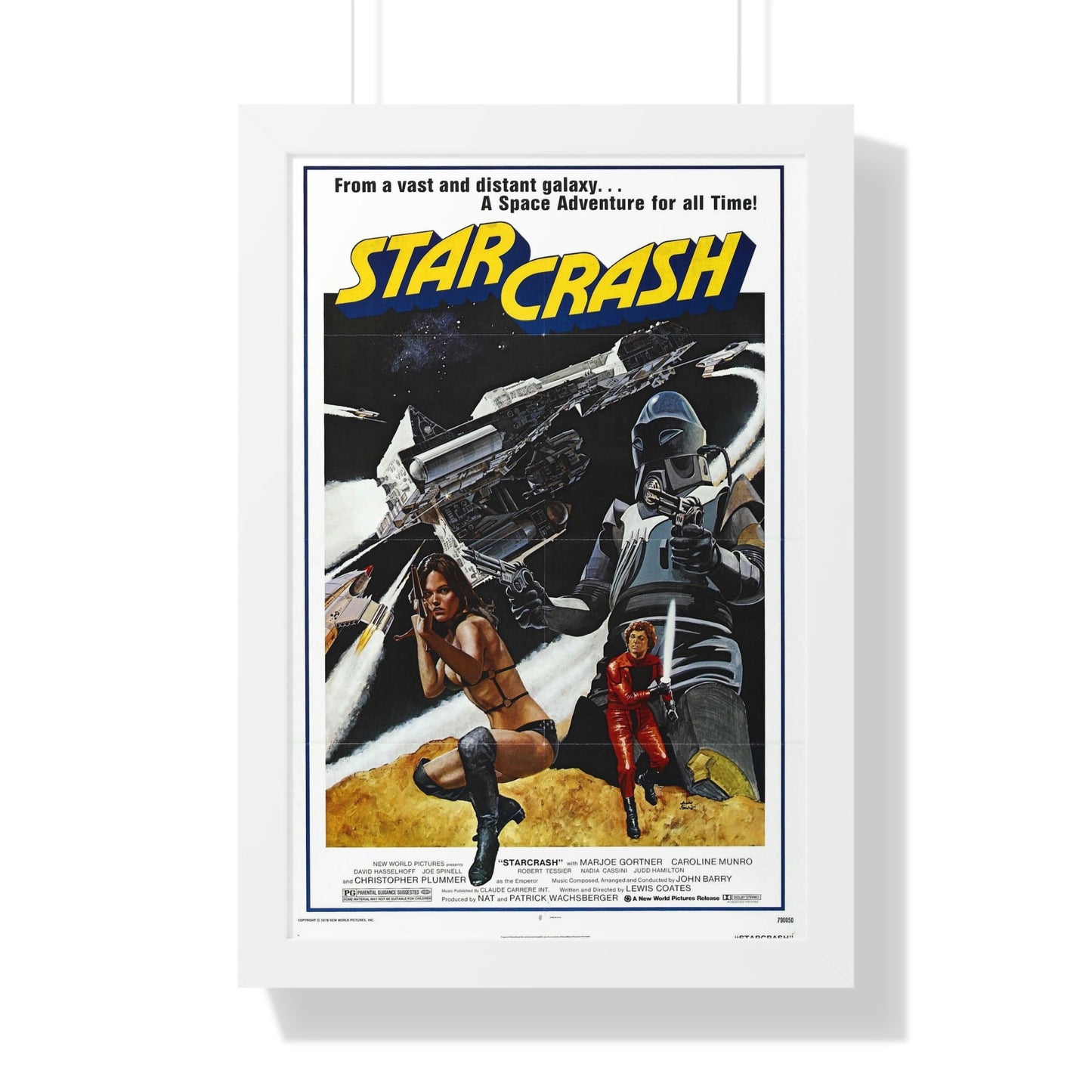 STAR CRASH (2) 1978 - Framed Movie Poster-16″ x 24″-The Sticker Space