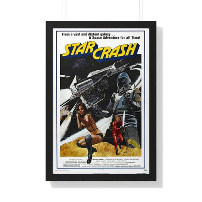 STAR CRASH (2) 1978 - Framed Movie Poster 20" x 30" Black - The Sticker Space