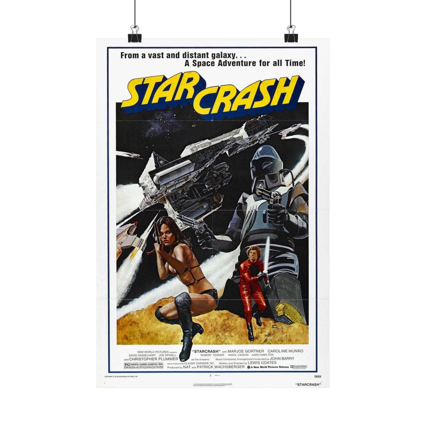 STAR CRASH (2) 1978 - Paper Movie Poster-12″ x 18″-The Sticker Space