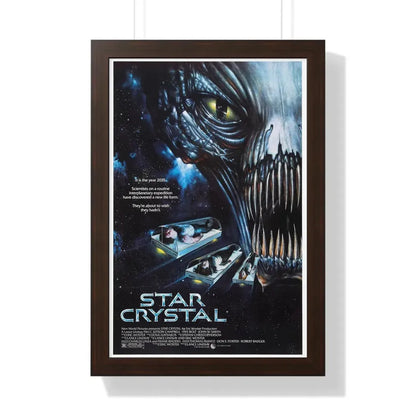 STAR CRYSTAL 1986 - Framed Movie Poster 16″ x 24″ Walnut - The Sticker Space