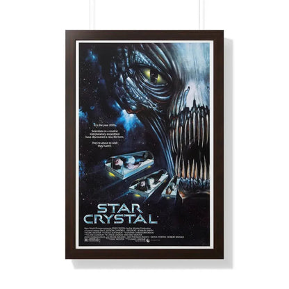 STAR CRYSTAL 1986 - Framed Movie Poster 20" x 30" Walnut - The Sticker Space