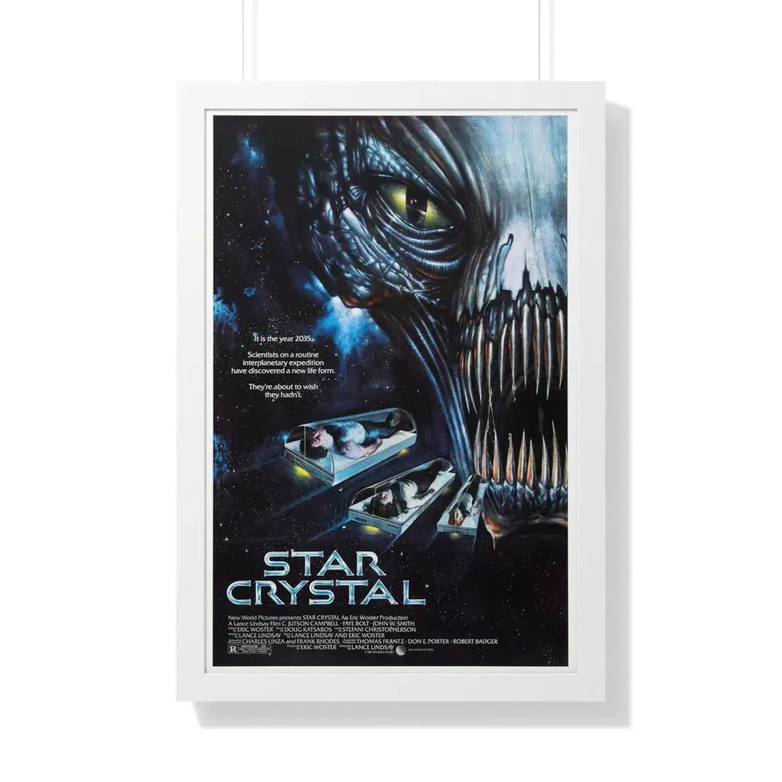 STAR CRYSTAL 1986 - Framed Movie Poster 20" x 30" White - The Sticker Space
