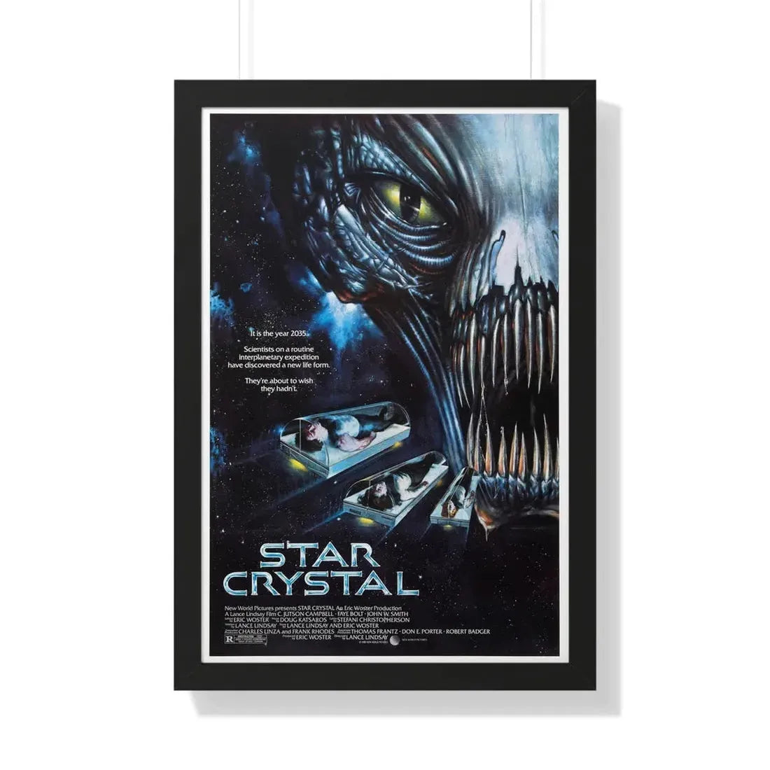 STAR CRYSTAL 1986 - Framed Movie Poster - The Sticker Space