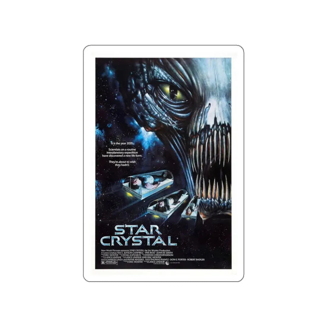 STAR CRYSTAL 1986 Movie Poster STICKER Vinyl Die-Cut Decal 5 Inch - The Sticker Space