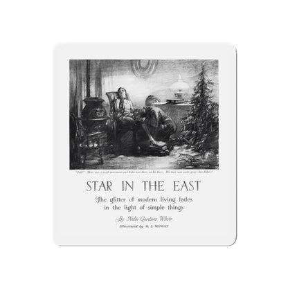 Star In The East (1), McCall's magazine, December 1929 (Magazine Illustration) Refrigerator Magnet 5 Inch Die-Cut - The Sticker Space