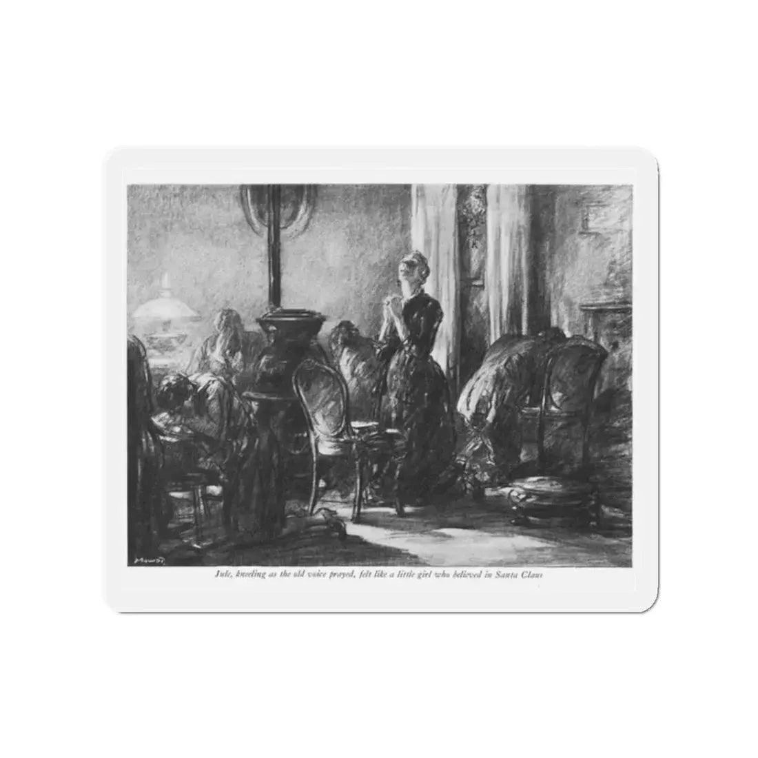 Star In The East (2), McCall's magazine, December 1929 (Magazine Illustration) Refrigerator Magnet 2 Inch Die-Cut - The Sticker Space