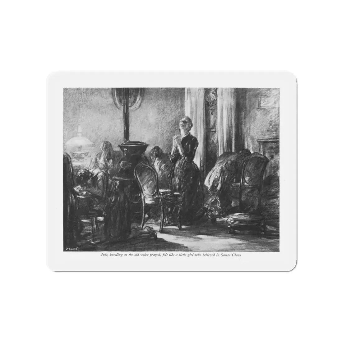 Star In The East (2), McCall's magazine, December 1929 (Magazine Illustration) Refrigerator Magnet 3 Inch Die-Cut - The Sticker Space